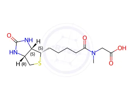 Chemical structure of Biotin-Sar-OH