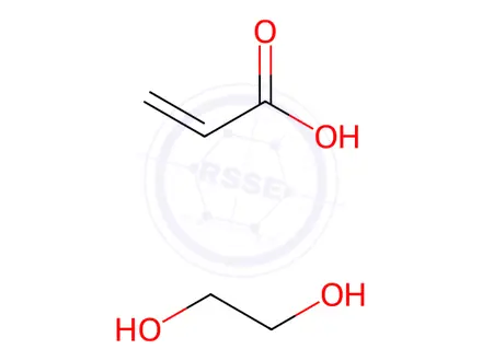 Chemical structure of Poly(ethylene glycol) diacrylate