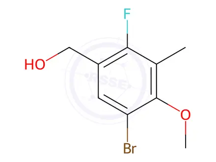 Chemical structure of (5-Bromo-2-fluoro-4-methoxy-3-methylphenyl)methanol