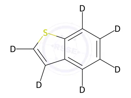 Chemical structure of Benzo[b]thiophene-D6
