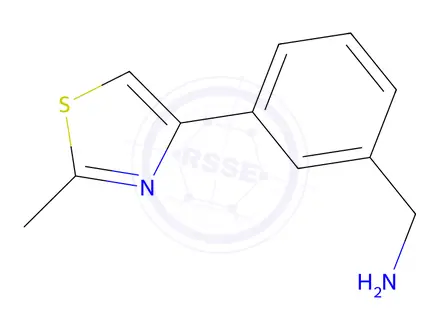 Chemical structure of (3-(2-Methylthiazol-4-yl)phenyl)methanamine