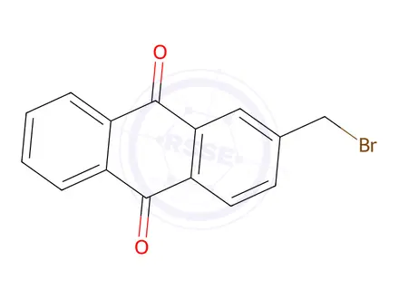 Chemical structure of 9,10-Anthracenedione,2-(bromomethyl)-