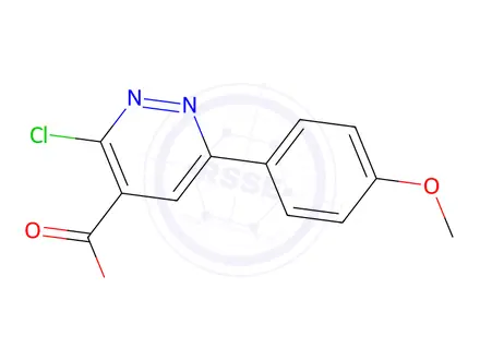Chemical structure of 3-chloro-6-(4-methoxyphenyl)pyridazine-4-carboxylic acid