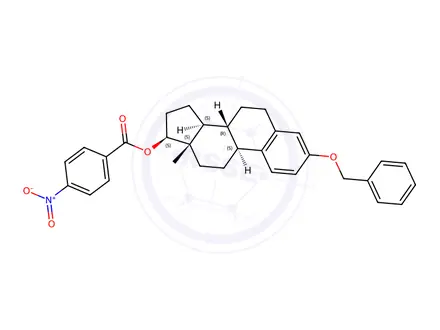 Chemical structure of 3-O-Benzyl 17α-Estradiol 17-O-(4-Nitrobenzoate)