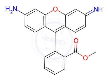Chemical structure of RHODAMINE 123 HYDRATE