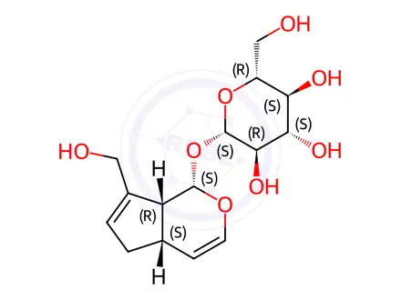 Chemical structure of Aucubin Impurity 4(Bartsiosid)