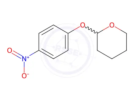 Chemical structure of 2-(4-nitrophenoxy)oxane