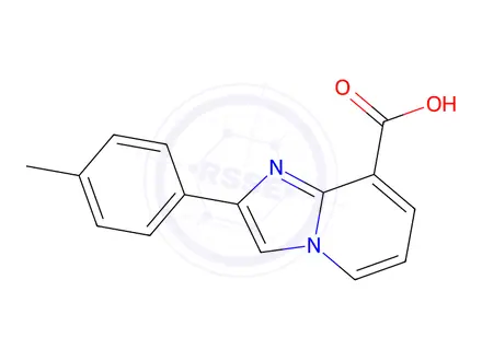 Chemical structure of 2-p-Tolyl-iMidazo[1,2-a]pyridine-8-carboxylic acid