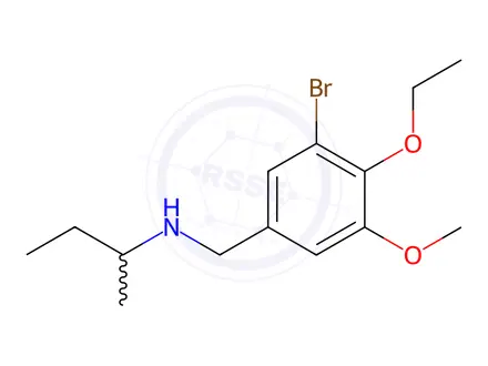 Chemical structure of N-(3-bromo-4-ethoxy-5-methoxybenzyl)butan-2-amine