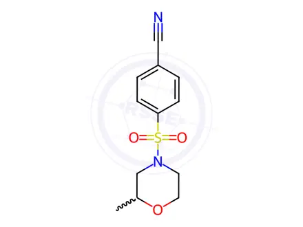 Chemical structure of 4-((2-Methylmorpholino)sulfonyl)benzonitrile