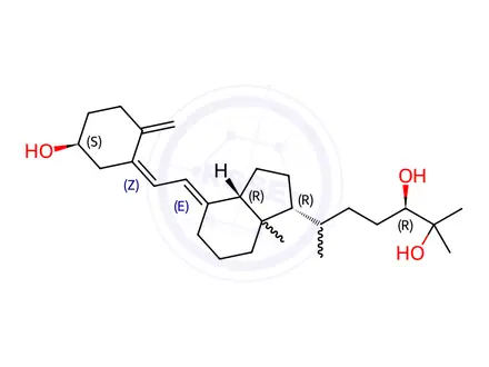 Chemical structure of 3-epi-24R 25-Dihydroxy Vitamin D3