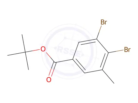 Chemical structure of tert-Butyl 3,4-dibromo-5-methylbenzoate