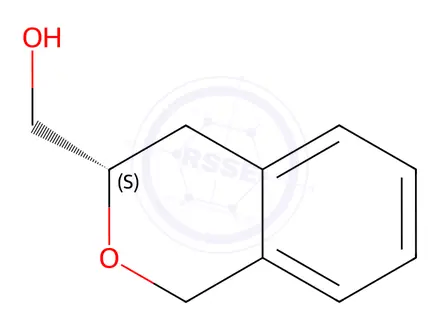 Chemical structure of (3S)-3,4-dihydro-1H-2-benzopyran-3-ylmethanol