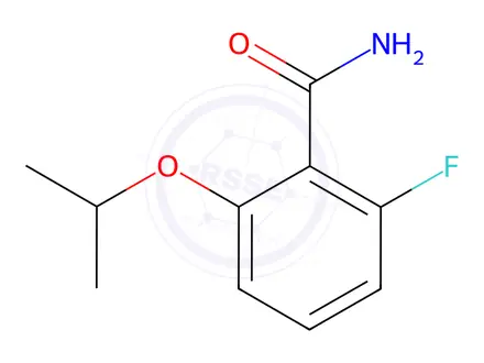 Chemical structure of Benzamide, 2-fluoro-6-(1-methylethoxy)-