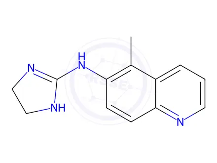 Chemical structure of N-(5-Methylquinolin-6-yl)imidazolidin-2-imine