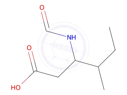 Chemical structure of 3-Formamido-4-methylhexanoic acid