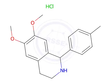 Chemical structure of 6,7-Dimethoxy-1-(p-tolyl)-1,2,3,4-tetrahydroisoquinoline hydrochloride
