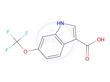 Chemical structure of 6-(Trifluoromethoxy)-1H-indole-3-carboxylic acid