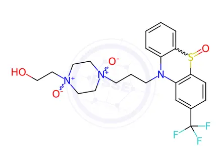 Chemical structure of Fluphenazine N,N',S-Trioxide (2HCl Salt)