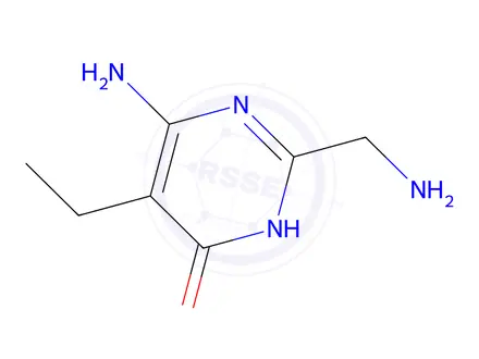 Chemical structure of 6-Amino-2-(aminomethyl)-5-ethylpyrimidin-4(3h)-one