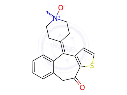 Chemical structure of Ketotifen EP Impurity D (Ketotifen N-Oxide)