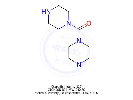 Chemical structure of Olaparib Impurity 137