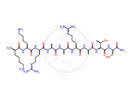 Chemical structure of Myosin light chain kinase fragment 11-19 amide