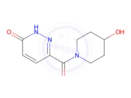 Chemical structure of 6-(4-hydroxypiperidine-1-carbonyl)-2,3-dihydropyridazin-3-one