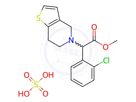Chemical structure of Clopidogrel Bisulfate Racemate
