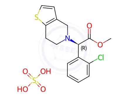 Chemical structure of Clopidogrel EP Impurity C Sulfate