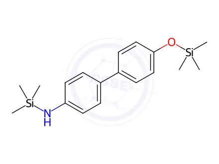 Chemical structure of N-(4'-Trimethylsilyloxybiphenyl-4-yl)trimethylsilanamine