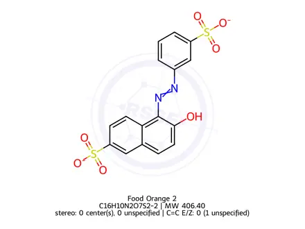Chemical structure of Food Orange 2