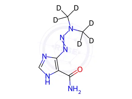 Chemical structure of Dacarbazine D6 (N,N-dimethyl D6)