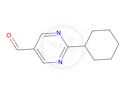 Chemical structure of 2-Cyclohexylpyrimidine-5-carbaldehyde