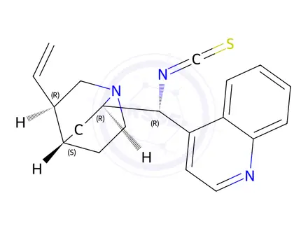 Chemical structure of (9R)-9-isothiocyanato-Cinchonan