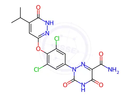 Chemical structure of Resmetirom Amide Impurity