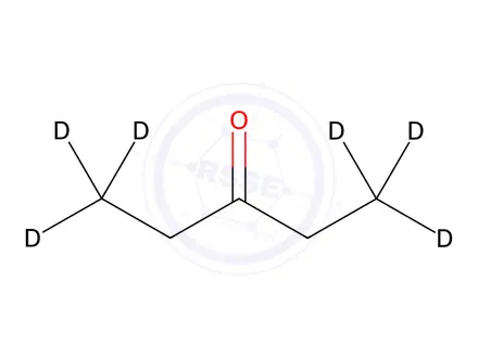Chemical structure of 3-Pentanone-d6