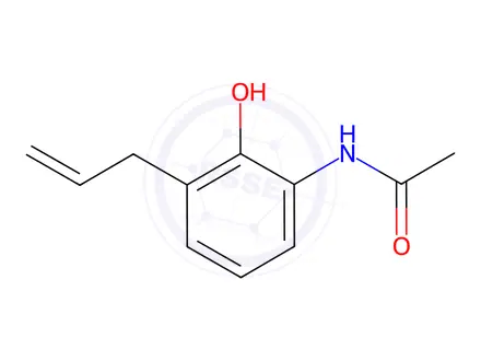 Chemical structure of N-(3-allyl-2-hydroxyphenyl)acetamide