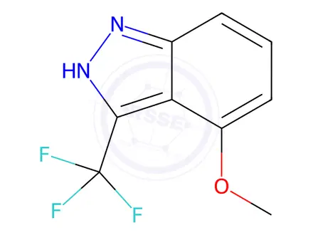 Chemical structure of 4-Methoxy-3-(trifluoromethyl)-1H-indazole