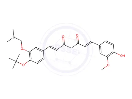 Chemical structure of O-tert-Butyl-dimethylsilyl Curcumin
