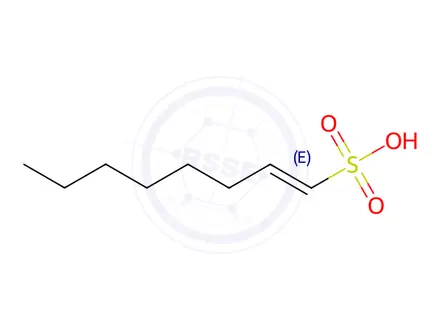 Chemical structure of 1-Octene-1-sulfonic acid sodium salt