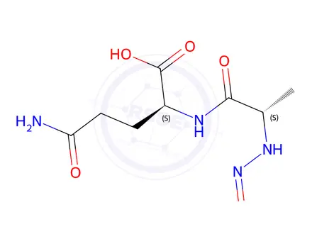 Chemical structure of N-Nitroso-L-Alanyl-L-Glutamine