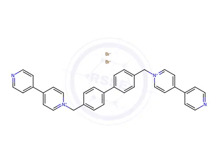 Chemical structure of 1,1'-[BIPHENYL-4,4'-DIYLBIS(METHYLENE)]BIS(4,4'-BIPYRIDINIUM) DIBROMIDE