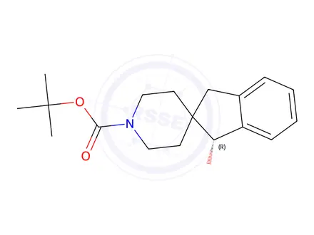 Chemical structure of Tert-butyl (R)-1-hydroxy-1,3-dihydrospiro[indene-2,4'-piperidine]-1'-carboxylate
