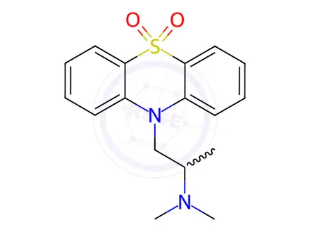 Chemical structure of Dioxpromazine in methanol