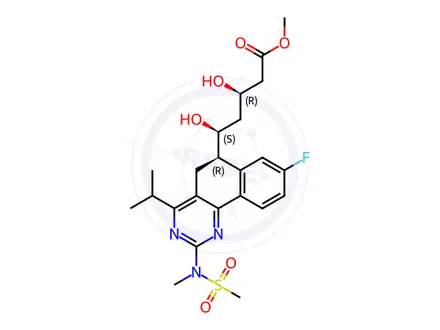 Chemical structure of Rosuvastatin (6R)-Isomer Methyl Ester