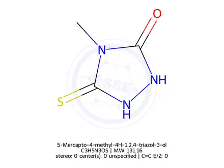 Chemical structure of 5-Mercapto-4-methyl-4H-1,2,4-triazol-3-ol