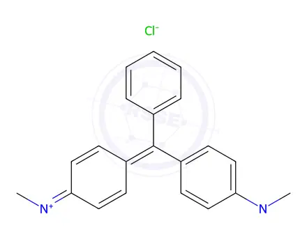 Chemical structure of Malachite green chloride