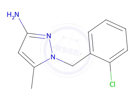 Chemical structure of 1-[(2-chlorophenyl)methyl]-5-methyl-1h-pyrazol-3-amine