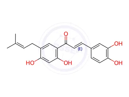 Chemical structure of Broussochalcone A